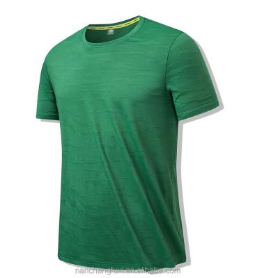 China High Quality Anti-Wrinkle OEM Fitness T-shirts Quick Dry Shorts Sheath Breathable Sweat-wciking Workout Gym T-shirt Sporty Men for sale