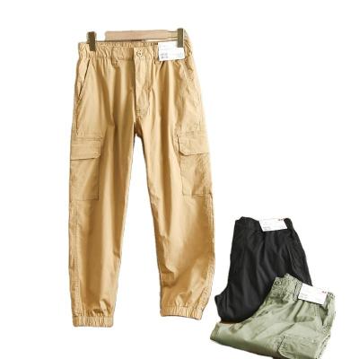 China Viable Custom Made Multiple Pockets Mens Long Pants Mens Streetwear Hip Hop Twill Cotton Cargo Pants for sale