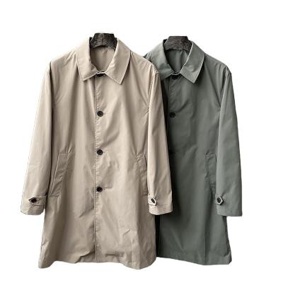 China Autumn Men's Casual Polyester Jacket Windproof Spring Section Long Cotton Light Section Large Size Anorak Men's Jackets for sale