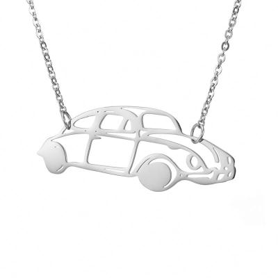 China Fashion Cute Car Necklace Men Stainless Steel Pendant Necklace Jewelry for sale