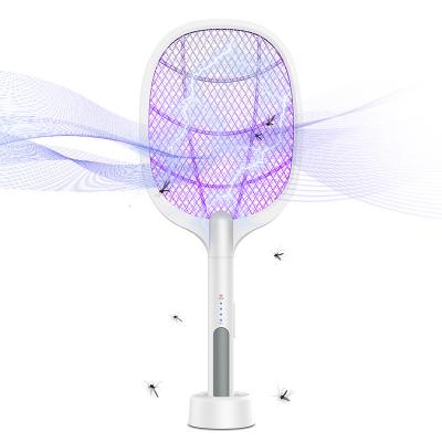 China Mosquito racket + mosquito killer lamp High Quality Mosquito Light Traps Eco Friendly Mosquito Swatter Circuit Zapper for sale