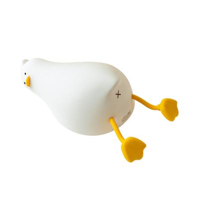 China Modern Rechargeable Duck Night Light Touch Sensor Timer Silicone Light Gifts for Boys Girls for sale