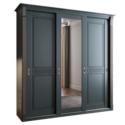 China Wardrobe Designer Contemporary European Standard Style Sliding Door Customized Wardrobe for sale