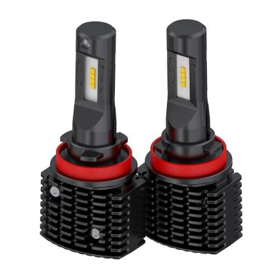 China Road Legal H11 Edison 24w 6000k Led Headlight Bulbs Ultra White 24 Months Warranty for sale