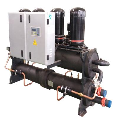 China Hotel water colded scroll water chiller and heat pump for sale