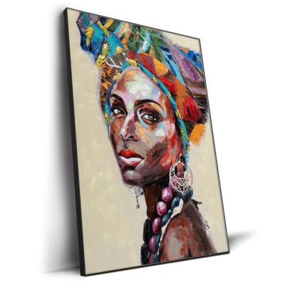 China Waterproof+ECO-Friendly Fashion Artwork Oil Knife Painting Beautiful Woman Art Printing Paintings On Canvas And Poster For Wall Decoration for sale