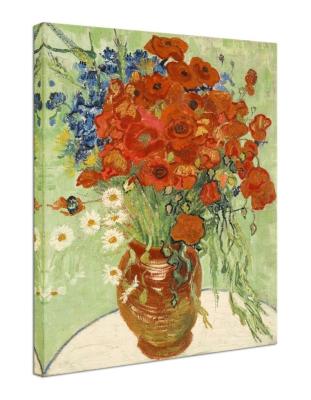 China Waterproof+ECO-Friendly Modern Stretched Canvas Prints By Van Gogh Canvas Arts Reproduction Flower Picture Ready To Hang Wall Art for sale