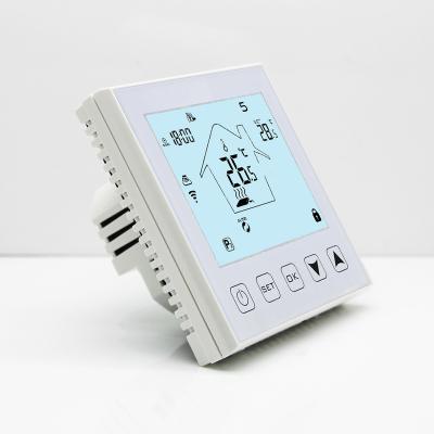 China Professional Touch Screen Modern Wifi Electric Heater WiFi Thermostat Floor Heating Thermostat Factory for sale