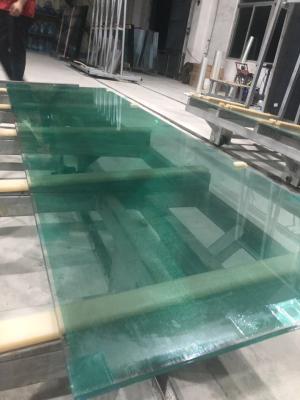 China Flat Metalspurc Glass PVB Interlayer Low Iron Laminated Glass Te koop