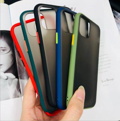 China Business Button TPU Running Soft Slim PC Cover Bumper Case For iPhone 11 11Pro Skin Light Weight Protective Phone Case for sale