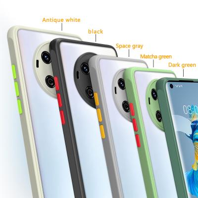 China Business Skin Feeling Camera Protective Cover PC TPU Matte Phone Case For Huawei Mate40 Mate40Pro Camera Cover for sale