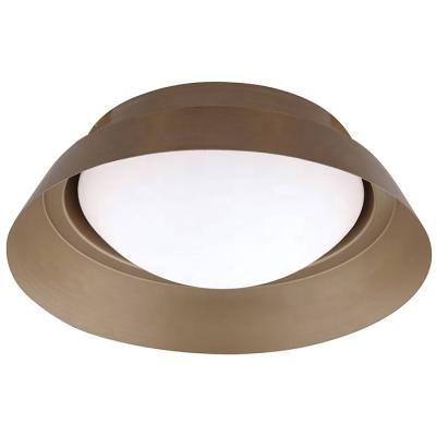 China Hotel USA Hotel Brass Ceiling Light With Glass Shade Ceiling Lamp With UL Certificate for sale