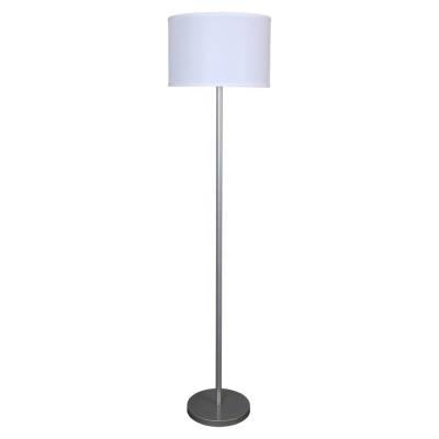 China Hotel Holiday Inn Express Floor Lamp With Brushed Nickel Finish And On/Off Switch for sale