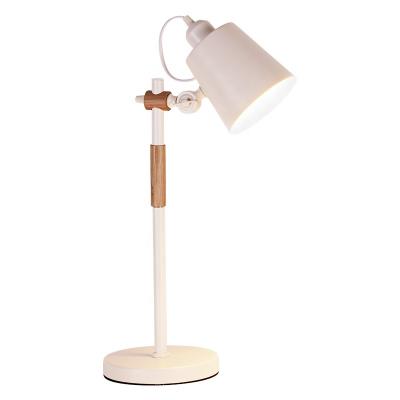 China Modern decoration standing wooden and desk lamps with adjustable lampshade for sale