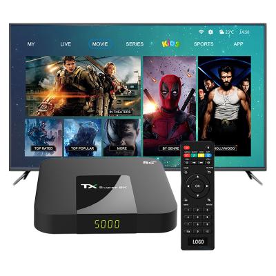 China OEM/ODM Elinksmart TX Android TV Set Top Box Digital 4K 5G 16GB Super Smart Ram With Wifi LAN Free Videos for sale