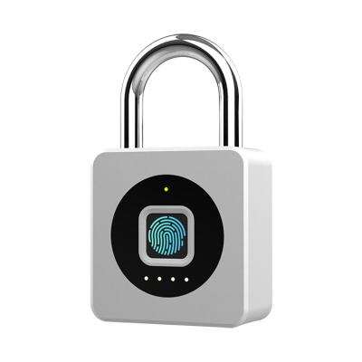 China Waterproof IP65 Digital Alarm Fingerprint Protection Lock Smart Fingerprint Sensor App Biometric Padlock for sale