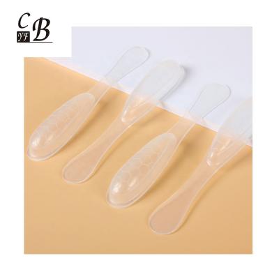 China 12g Viable clear transparent plastic measuring dpp Mini Spoon pp thermoforming automatic jam honey spoon with aluminum foil wrappers for sale