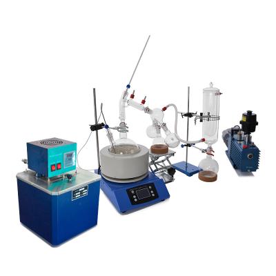 China 40W 2L Double Short Path Distillation Equipment 100rpm for sale