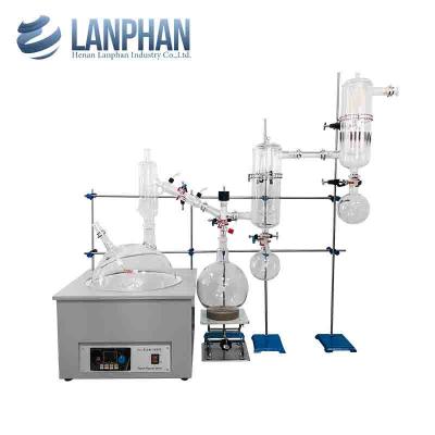 중국 진공 20 리터 Cbd 글라스 부분 증류 장비 판매용