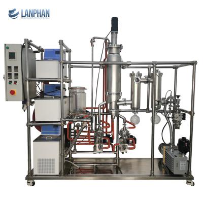 China 15-30 l/u veegde van het het Glasroestvrije staal van de Filmevaporator Moleculair de Eenheidslaboratorium af Te koop