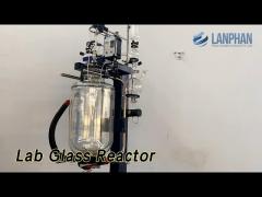 Lifting Lab Glass Reactor 50L Double Jacketed Crystallization