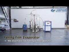 Stainless Steel Falling Film Evaporator 50L Single Effect Vacuum Distillation