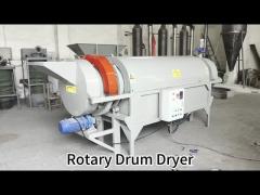 Nut Roasting Machinery Roller Cocoa Bean Spice Rotary Drum Dryer Wood Rotary Drying Machine