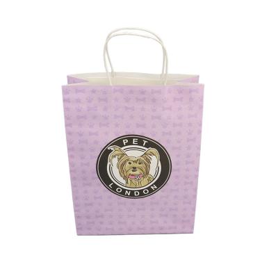 China Recyclable Wholesale Handy Paper Bags Handle Kraft Paper Biodegradable Mailing Bag for sale