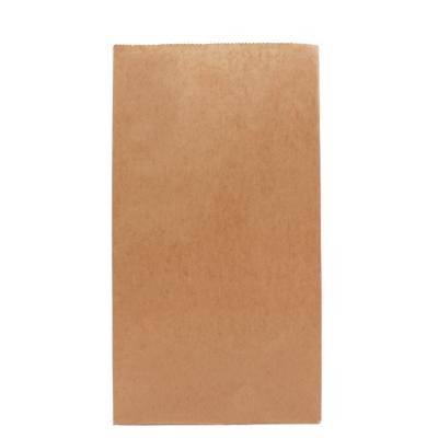 China Custom Logo Recyclable Brown Kraft Paper Recyclable Eco Friendly Disposable Kraft Paper Bread Bag With Your Own Logo for sale