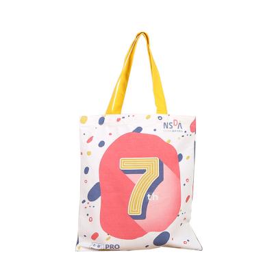 China Custom Reusable Recycled Shopping Vintage Handled Women Promotion Shopping Tote Canvas Makeup Bag Custom for sale