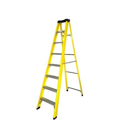 China Insulation Ladders Factory Supplier Popular High Quality Industrial Ladder Fiberglass 8 Step Ladders for sale