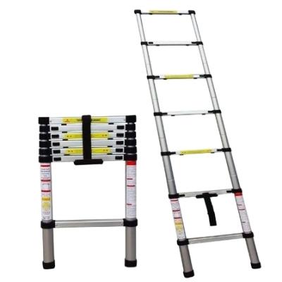 China 7 STEPS EXTENDABLE TELESCOPIC LADDER MULTI PURPOSE EXTENSION ALUMINUM Folding Ladders 2M for sale