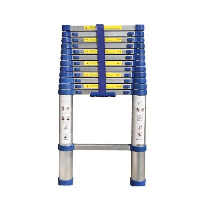 China New Folding Ladders Blue Color 3.8m Telescopic Telescopic Ladder With EN131 for sale