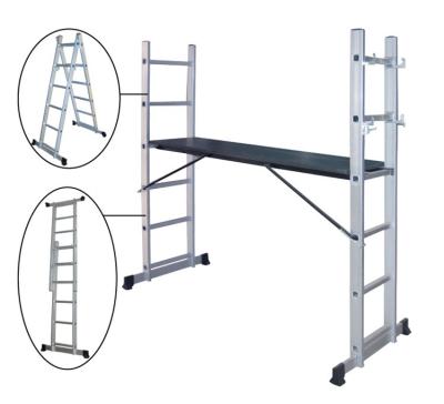 China Universal Aluminum Folding Ladders Combination Ladder 3.7 Meters 4x3 Rang for sale