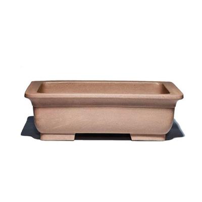 China Factory flowers cut foot flower pot rectangular ceramic pots price good golden supplier glazed ceramic flowerpot for sale