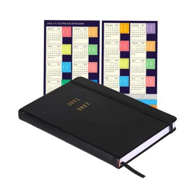 China Hardcover Book 2021 2022 Inner Notebook Page Customs Printing Colorful A4 A5 Budget Planners for sale