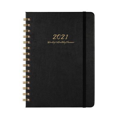 China 2021 New Style Custom Multi Color Custom Spiral Notebook Fashion Printing Diary Spiral Planner for sale