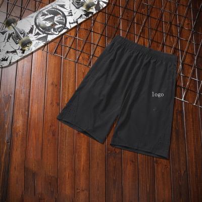 China Fabric: 100% Polyester Latest Breathable Design Four Way Stretch Mens Shorts Exercise Suite Mens Gym Shorts Running Suit Quick-Drying for sale