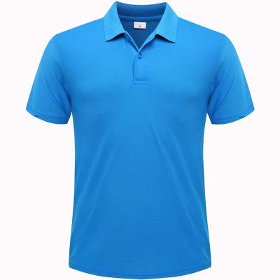 China Custom Logo Men's Simple Polo Shirt For Golf Casual Plain Polo Shirts Wholesale High Quality Summer Men's Casual Anti-wrinkle for sale