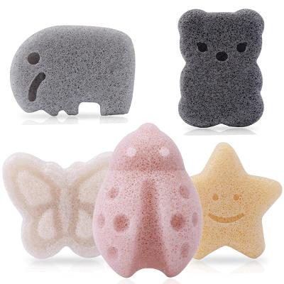 China Natural body pure natural organic konjac sponges facial massage, konjac sponge, bear shaped konjac sponge for sale