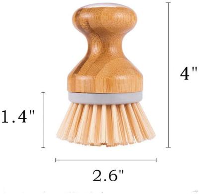 China Sustainable Promotional High Quality Multifunctional Small Wooden Handle Kitchen Cleaning Brush Eco-Friendly Small Cleaning Brush for sale