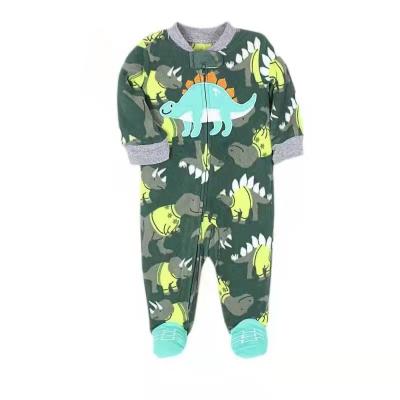 China 100% polyester baby pajamas onesie baby romper frog molton fleece for sale