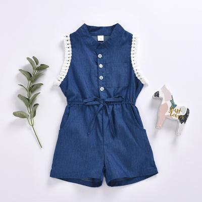 China Baby Girls Kids Playsuit Fashion Jumpsuit/Flower Jumpsuit Playsuit for sale