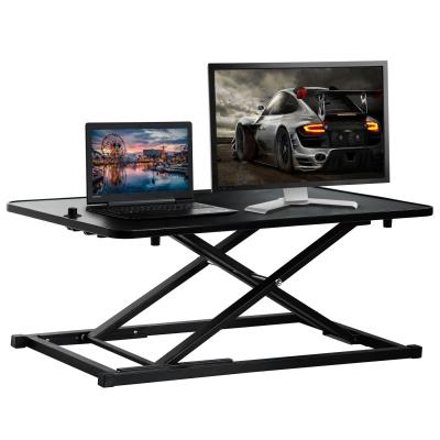 China LAPTOP DESK 29inches Height Adjustable Laptop Standing Up Standing Computer Desk Standard Desk for sale