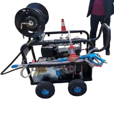 China Critical cleaning / residue free 24HP HONDA 21L diesel engine by minimum high pressure water jet washing machine 350bar for sale