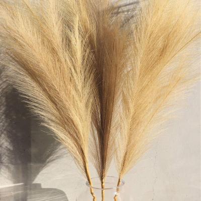 China Home Decor New Arrivals Amazon Artificial Decorative Flowers Dried Flower Artificial Flowers Large Pampas Grass for sale