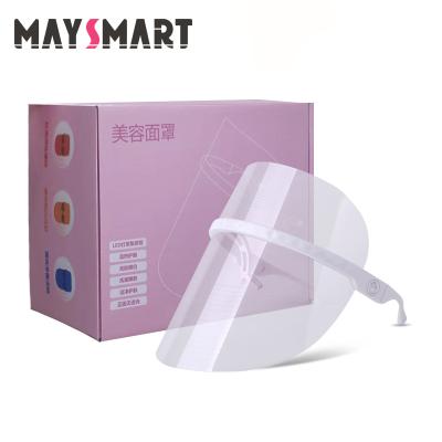 China Skin Tightening Beauty Mask Colorful LED Skin Care LED Light Wireless Facial Massage for sale