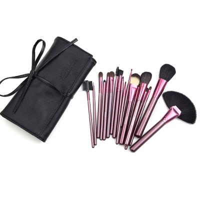 China Face Makeup Brush Set with Pouch Bag for Powder Foundation Brush Eye Makeup Brushes Kit for Travel for sale