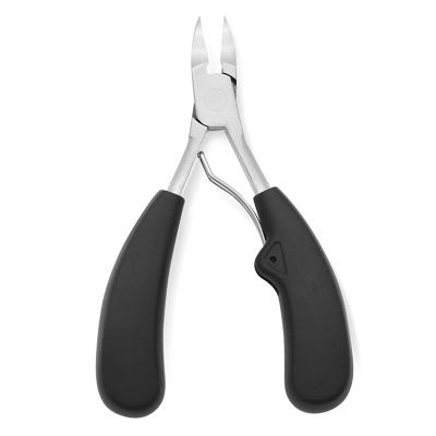 China Toe Manicure Tool Dead Skin Remover For Nail Black Stainless Steel Cuticle Nipper for sale