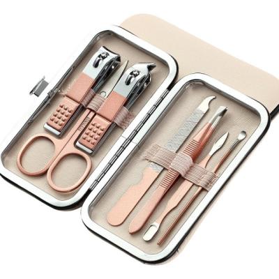 China Wholesale Cuticle Grooming Set For Women Stainless Steel Mini Manicure Set With Travel Case MC010 for sale